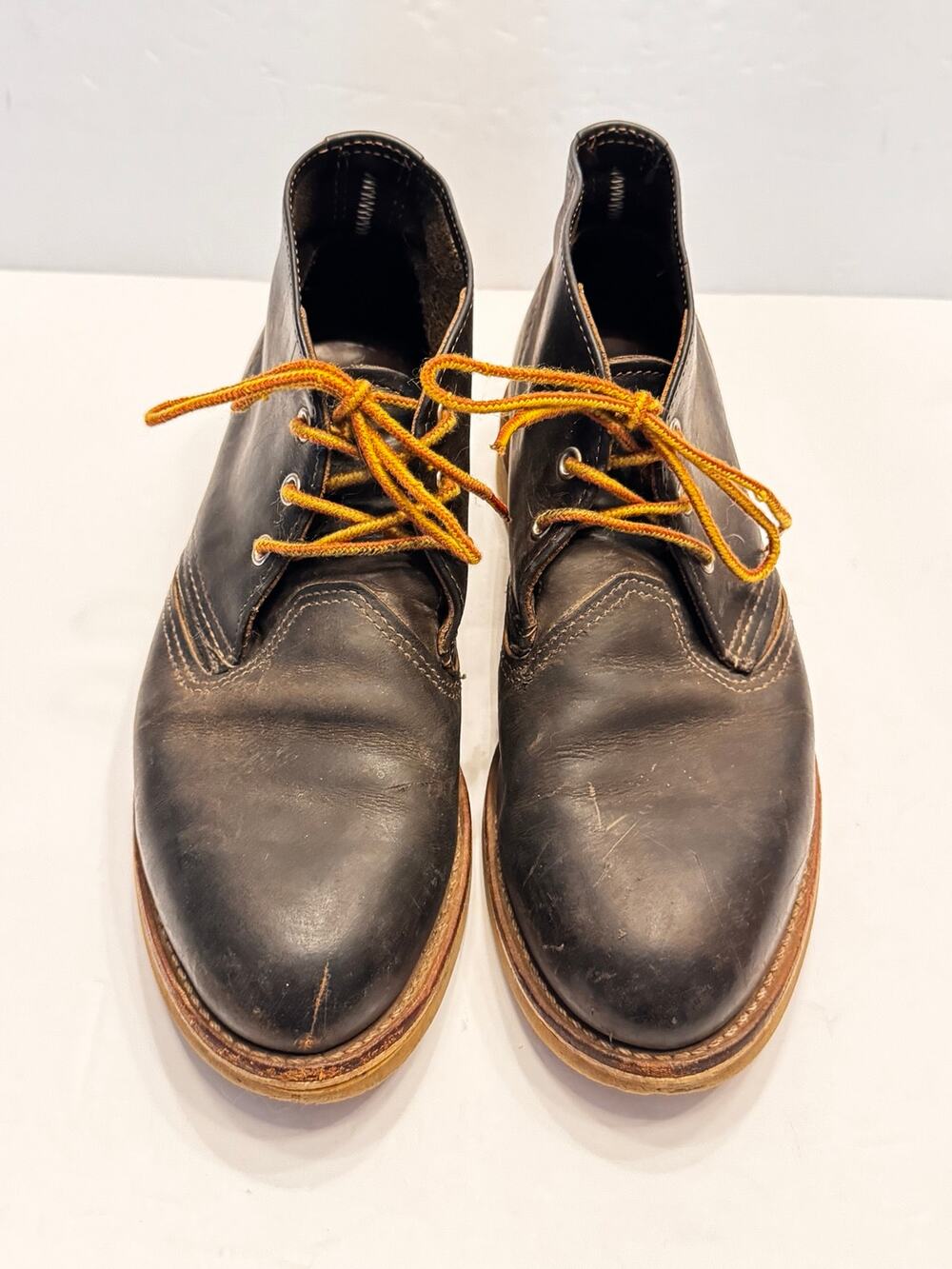 8 D Red Wing 3150 Mens Work Chukka Boots Charcoal Leather Made USA